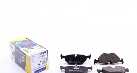 Колодки гальмівні (задні) BMW 3 (E30/E36) 86-99/5 (E34) 87-96/7 (E32) 85-94/Z1 88-91/Z3 (E36) 97-03 ICER 181051