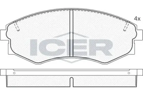 Автозапчасть ICER 181097