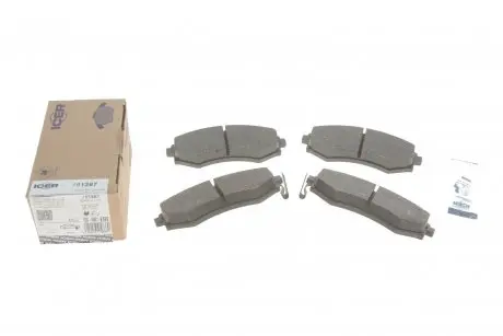 Колодки тормозные.) Hyundai Elantra/Matrix 00-10/Grandeur 06-10/Sonata 93-01 ICER 181267
