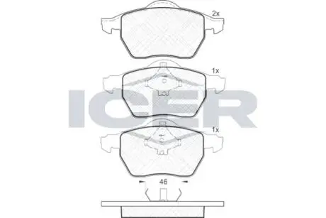 Автозапчасть ICER 181294