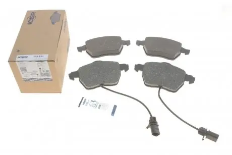 Тормозные колодки (передние) Audi A4/A6 95-11/Skoda SuperB 01-08/VW Golf/Passat B5 97-06 ICER 181331