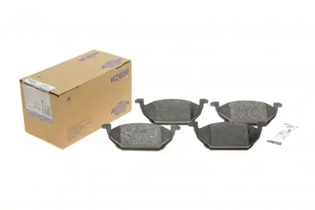 Тормозные колодки (передние) Audi A1 10-18/A3/Seat/Skoda Fabia/Octavia/VW Golf 96-/Caddy/Polo 04- ICER 181338