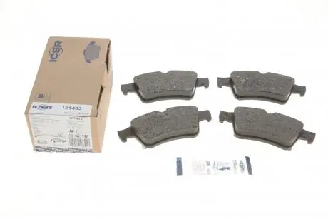 Тормозные колодки (задние) Ford Connect/Focus 02-13/Renault Laguna/Megane/Espace/Opel Vectra C 02- ICER 181433