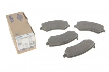 Тормозные колодки (передние) Chrysler Voyager/Jeep Cherokee/Dodge Caravan 00-08 ICER 181512