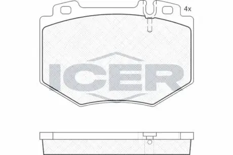 Автозапчасть ICER 181538