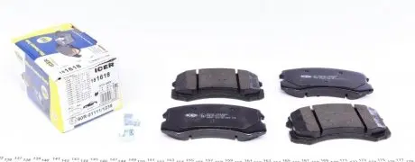 Тормозные колодки, дисковый тормоз.) ICER 181618