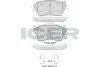 Колодки гальмівні (передні) Hyundai Kona 18-/Kia Niro 18-22/Soul EV 14- ICER 181826-202 (фото 1)