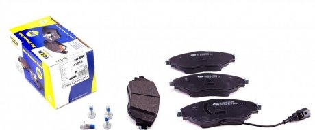 Колодки тормозные (передние) Audi Q3 18-/A3/Skoda Octavia/VW Passat B6-B8/Golf/Tiguan 12- (+датчик) ICER 182018 (фото 1)