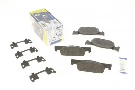 Тормозные колодки (передние) Dacia Logan 12-/Renault Clio IV/Sandero/Twingo 13-/Smart Fortwo 14- ICER 182115