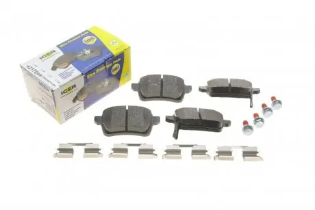 Тормозные колодки (задние) Fiat Tipo 15- ICER 182170-208