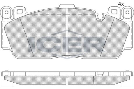 Тормозные колодки (передние) BMW 2 (F22/F87) 15-/3 (F30/F80) 16-18/5 (F10)/6 (F12/F13/F06) 11-18 ICER 182358