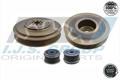 Шків колінвалу Audi A6/Q7VW Touareg 2.7/3.0TDI 02- (6PK) IJS GROUP 171098KIT (фото 1)