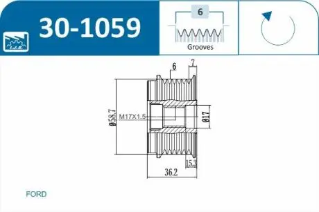 Механизм свободного хода IJS GROUP 301059