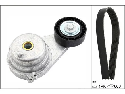 Комплект поликлинових ременів (з роликами) SMART FORTWO 1.0 01.07- INA 529014710