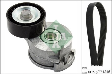 Комплект ременя генератора Citroen Jumpy/Peugeot Expert 2.0 HDi 09- (6PK1245) INA 529 0291 10