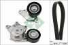 Комплект ременя генератора Peugeot 208/2008 1.6BlueHDi 13- (6PK1005) INA 529 0358 10 (фото 1)