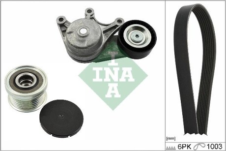 Комплект ременя генератора BMW 5 (F10)/X3 (F25)/X4 (F26) 11-18, (6PK 1003) INA 529 0483 20