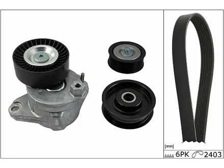 Комплект поликлинових ременів (з роликами) BMW 1 (E82), 1 (E88), 3 (E90), 3 (E91), 3 (E92), 3 (E93), 5 (E60) 3.0 03.06-12.13 INA 529049310