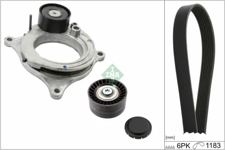 Комплект ременя генератора BMW M3 (G20/G80/G28)/X3 M (G01/F97/G09)/X4 M (G02/F98) 19- S58B30 INA 529 0595 10