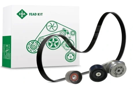 Комплект поліклинового ременя (із натягувачем) (довжина 1954мм) CHALLENGER MT 585B MASSEY FERGUSON 6612, 6613, 6614, 6615, 6616 INA 529420310