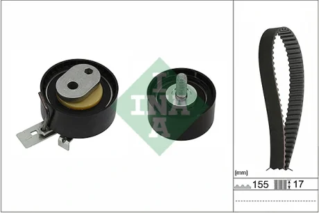 Комплект ГРМ Volvo XC40 T2/T3/T4/T5 Plug-in Hybrid, 18-, (B3154) INA 530 0947 10