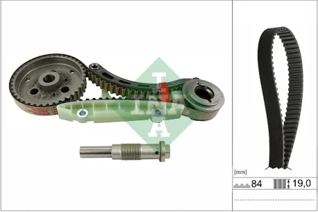 Кассета цепи ГРМ Ford Connect 1.8TDCI (75-90-110PS) 07- INA 530095010