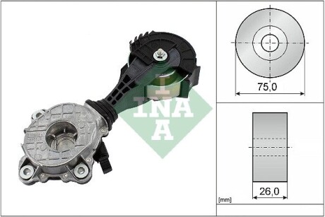 Натяжник ремня генератора Citroen C4/Peugeot 308/3008 1.6 Vti 08-17 INA 534042610