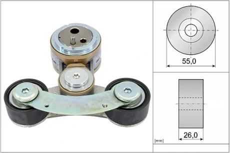 Натяжник ременя генератора Peugeot 3008/508 2.0 HDi 09-16 INA 534 0826 10