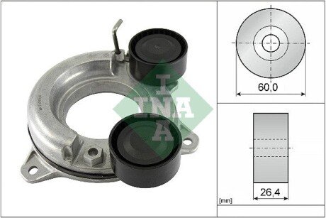 Натяжник ременя генератора Renault Megane 1.3 TCe 20- INA 534 0854 10