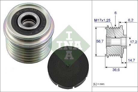 Шкив генератора INA 535003310