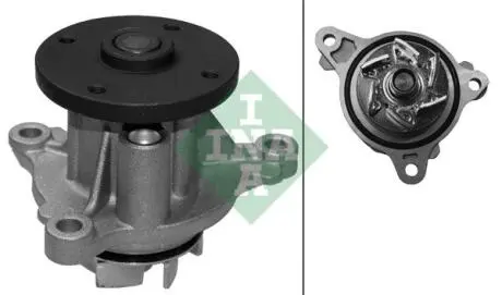 Насос охолоджуючої рідини, з ущільненням FORD KUGA II, HYUNDAI ACCENT IV, I10 I, I10 II, I20 I, I20 II, I20 III, I30, KIA CEED, PICANTO II, PRO CEED, RIO III 1.2-2.0D 08.08- INA 538066810