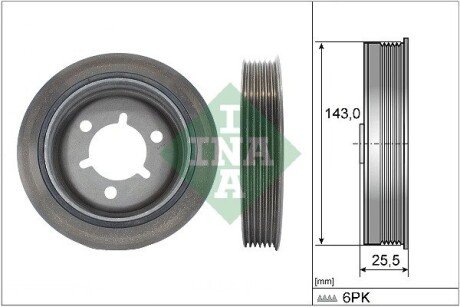 Шків колінвалу INA 544 0145 10