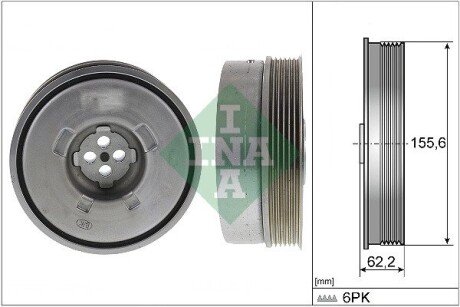 Шків колінвалу BMW X1 (F48) 15- B38 A15 A INA 544050110