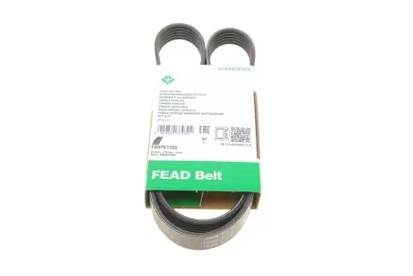Ремень генератора Fiat Ducato/Citroen Jumper 1.9D/TD 94-/Renault Trafic 2.5dCI 03- (6PK1153) INA FB 6PK1153
