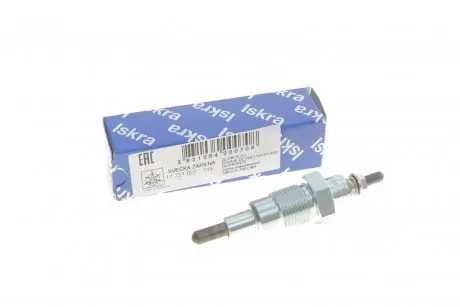 Свеча накаливания MB OM615-617 (11V) (M18x1.5/10s) (с пальчиком)) ISKRA 11721007
