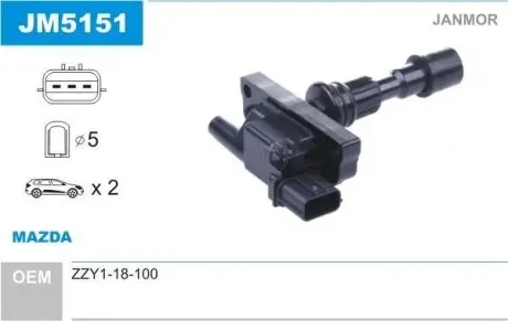 Котушка запалення Janmor JM5151