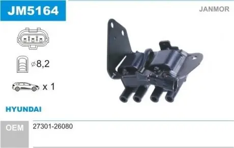 Катушка воспаления Janmor JM5164