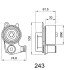 Пристрій для натягу ременя, ремінь ГРМ JAPANPARTS BE243 (фото 3)