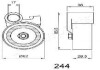 Пристрій для натягу ременя, ремінь ГРМ JAPANPARTS BE244 (фото 2)