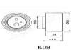 Пристрій для натягу ременя, ремінь ГРМ JAPANPARTS BEK09 (фото 2)