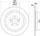 LEXUS Диск гальмівний задній RX 15- JAPANPARTS DP-267C (фото 2)