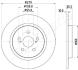 Диск гальм. задн. TYOTA Urban Cruiser 1.4D 09- LEXUS CT 200h 10- JAPANPARTS DP-275C (фото 2)