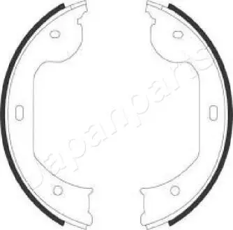Колодки ручника VW T5 03- (185x30) JAPANPARTS GF0104AF