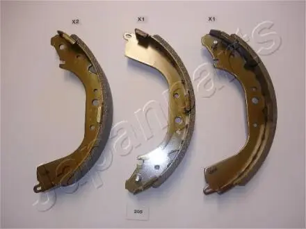 Гальмівні колодки (набір) JAPANPARTS GF205AF