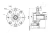 CHEVROLET Маточина колеса+ підшипник AVEO / KALOS 1.4 05- JAPANPARTS KK-10018 (фото 3)