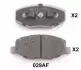 Гальмівні колодки, дискове гальмо (набір) JAPANPARTS PA029AF (фото 1)