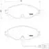 VW К-т передніх гальм. колодок (з датчик.) Golf VII, AUDI A3 13-, SKODA Octavia 12- JAPANPARTS PA-0907AF (фото 2)