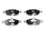 Тормозные колодки, дисковый тормоз.) JAPANPARTS PA092AF (фото 1)