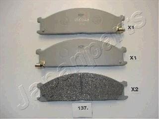 Тормозные колодки, дисковый тормоз.) JAPANPARTS PA137AF (фото 1)