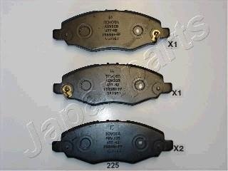 Тормозные колодки, дисковый тормоз.) JAPANPARTS PA225AF